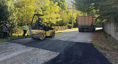 Gökçedere ve Taşlık köylerinde asfalt çalışmaları tamamlandı
