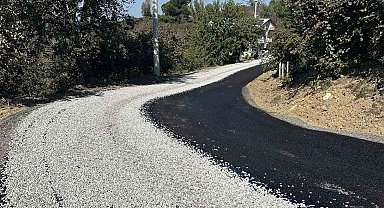 Göktepe köyünün yolu yenileniyor