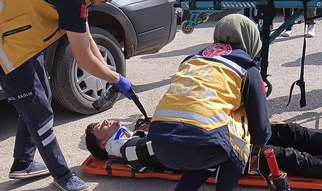 Gölbaşı'nda iki otomobil çarpıştı: 1 yaralı