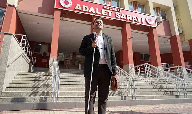 Görme engelli avukat Kocaeli Barosu başkanlığına aday oldu