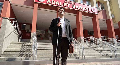 Görme engelli avukat Kocaeli Barosu başkanlığına aday oldu