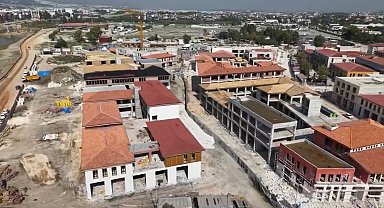 Haraparası'nda iş yerlerinin inşa çalışmaları sürüyor
