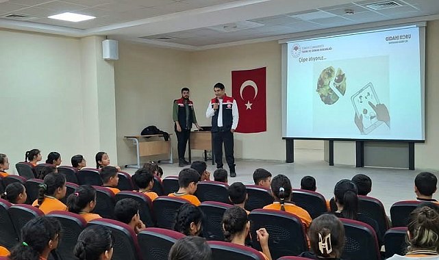 Hatay'da öğrencilere gıda israfına karşı farkındalık eğitimi verildi