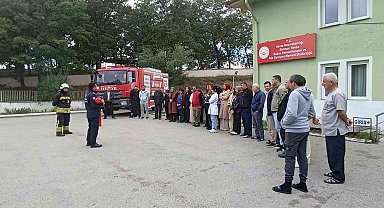 Havza Bakım ve Aile Danışma Merkezinde yangın tatbikatı