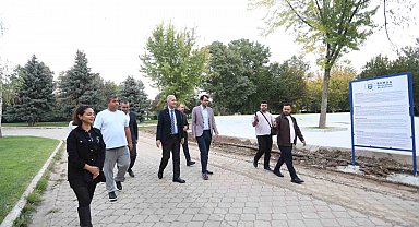 Hikmet Şahin Kültür Parkı'nda yeni kaykay ve paten park yapımında sona gelindi