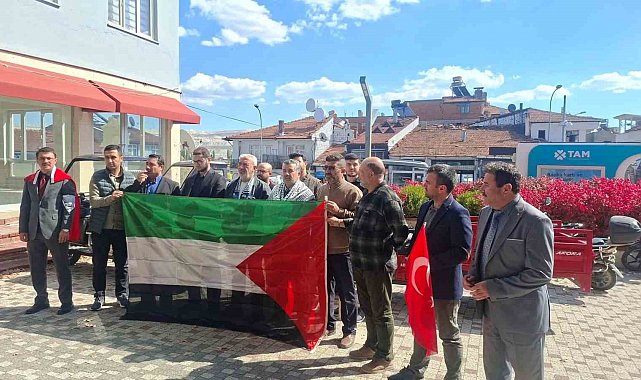Hisarcık'ta Gazze için basın açıklaması ve dua programı
