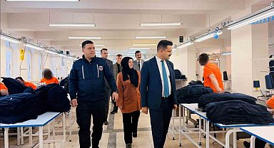 Hükümlülerin üretimi yerinde incelendi