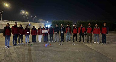 İHAKUT Van ekibinden deprem şehitleri anısına saygı uçuşu