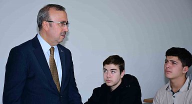 İl Millî Eğitim Müdürü Sinan Aydın, Firuz Kanatlı Mesleki ve Teknik Anadolu Lisesi'ni ziyaret etti
