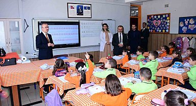 İl Millî Eğitim Müdürü Sinan Aydın'dan Cengiz Topel İlkokuluna ziyaret