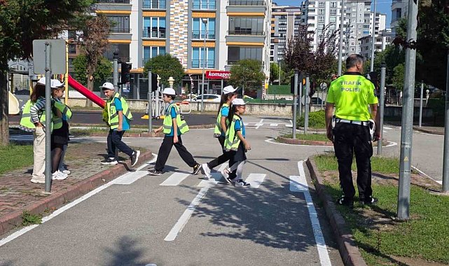 İlkadım'da çocuklar öğreniyor, trafik bilinci gelişiyor
