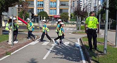 İlkadım'da çocuklar öğreniyor, trafik bilinci gelişiyor