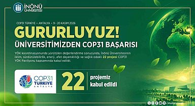 İnönü Üniversitesi COP31'e 22 proje ile katılım başarısı gösterdi