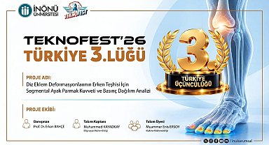 İnönü Üniversitesi Öğrencilerinden TEKNOFEST'26'da Türkiye 3.'lüğü