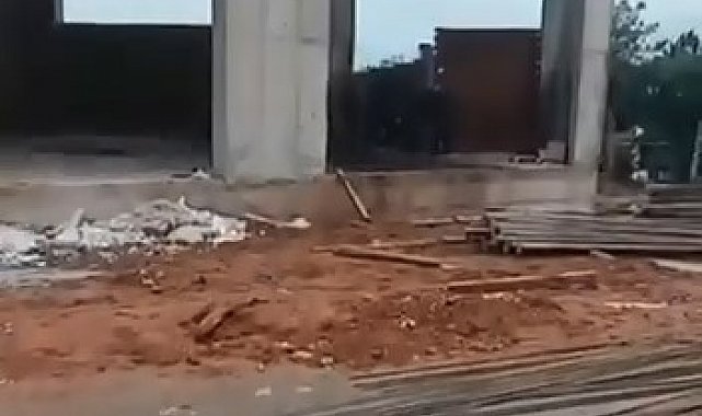 İnşaatın ikinci katından düşen işçi yaralandı