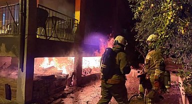 İskenderun'da bodrum katta çıkan ev yangını söndürüldü