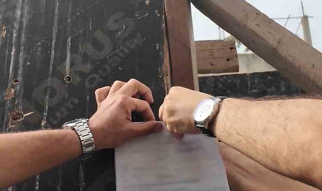 İskenderun'da güvenlik önlemi almayan inşaatlar mühürlendi
