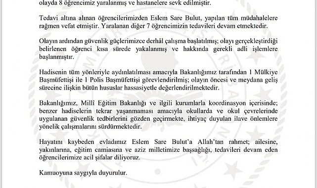 İstanbul'da 1 öğrencinin hayatını kaybettiği olayın şüphelisi yakalandı