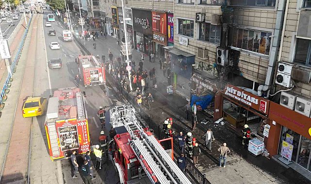 İşyerinde çıkan yangın söndürüldü