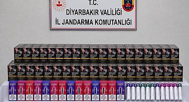 Jandarma ekiplerinin çalışmalarında gümrük kaçağı ürünler ele geçirildi