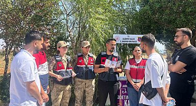 Jandarmadan 213 öğrenciye bilgilendirme faaliyeti