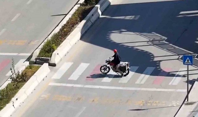 Kaçışı havadan saniye saniye izlendi: Ehliyeti geçersiz, motosikleti çalıntı çıktı