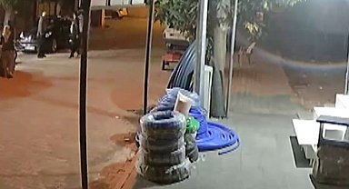 Kahramanmaraş'ta polis memurunun hayatını kaybettiği silahlı saldırı kamerada