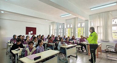 Kahta'da öğrencilere trafik güvenliği eğitimi verildi
