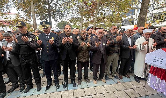 Kanser nedeniyle hayatını kaybeden polis memuru, memleketinde son yolculuğuna uğurlandı