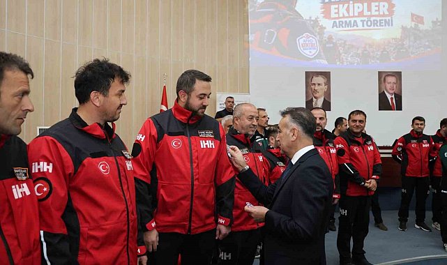 Karabük'te arama kurtarma ekipleri akreditasyon belgelerini aldı