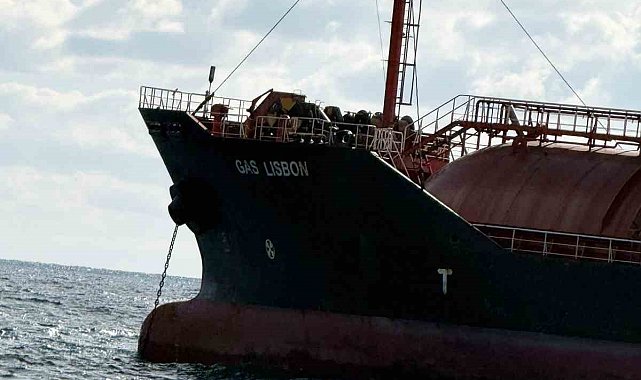 Karadeniz'de saldırıya uğrayan GAS LISBON İstanbul açıklarında görüntülendi