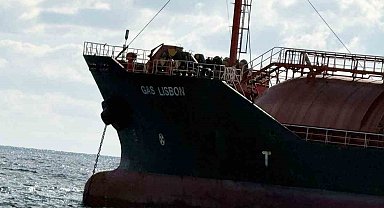 Karadeniz'de saldırıya uğrayan GAS LISBON İstanbul açıklarında görüntülendi