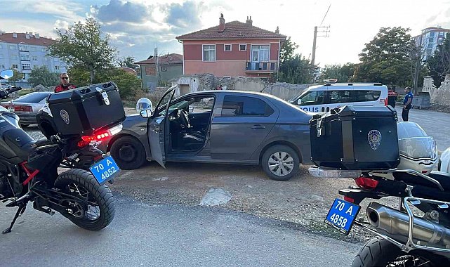 Karaman'da 'dur' ihtarına uymayan alkollü sürücüye 245 bin lira ceza