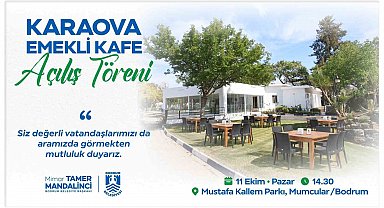 Karaova Emekli Kafe hizmete açılıyor