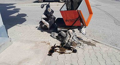 Karapınar'da otomobil ve motosiklet çarpıştı: 1 yaralı
