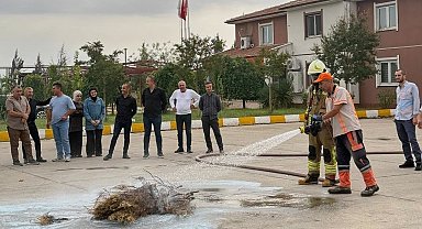 Karayolları personeline "yangın ve tahliye" tatbikatı eğitimi