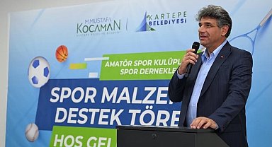 Kartepe'de amatör spor kulüplerine 3 milyon 350 bin liralık destek