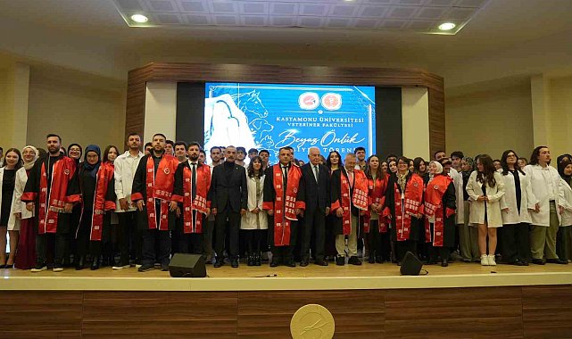 Kastamonu'da veteriner hekim adayları beyaz önlüklerini giydi