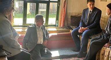 Kaymakam Kara, 96 yaşındaki Hasan amca ile bir araya geldi