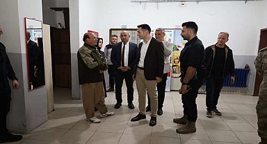 Kaymakam Kaya Ortabağ'da okulun ihtiyaçları yerinde incendi