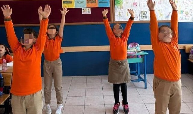 Kaynaşlı İlkokulu'nda öğrencilere fiziksel aktivite eğitimi