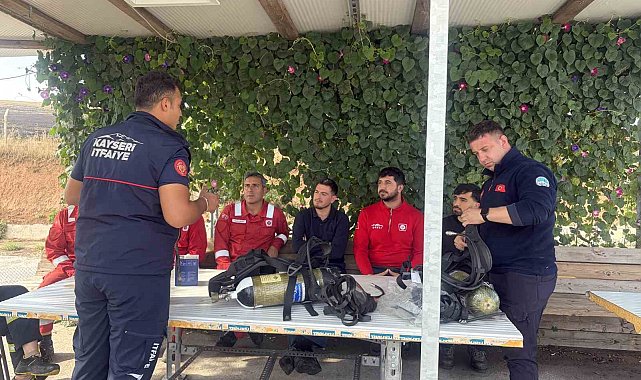 Kayseri İtfaiyesi'nden kapsamlı eğitim