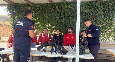 Kayseri İtfaiyesi'nden kapsamlı eğitim