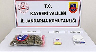 Kayseri'de 1 kilo uyuşturucu ele geçirildi