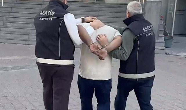 Kayseri'de 'hırsızlık' suçundan 10 yıl 11 ay kesinleşmiş hapis cezası bulunan şahıs yakalandı