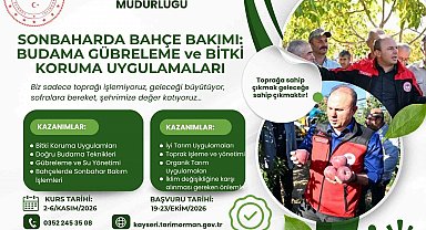 Kayseri'de Sonbahar Bahçe Bakımı Eğitimi!