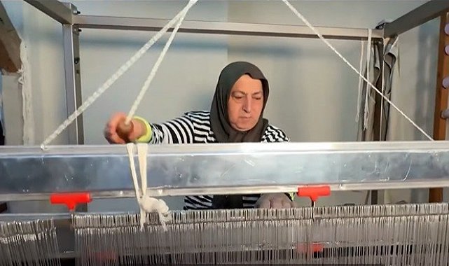 Kemaliye'nin asırlık dokuma geleneği Gazenne kumaşıyla yaşatılıyor