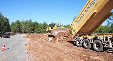 Kepez Belediyesi'nden Aktoprak Mahallesi'nde yol düzenlemesi