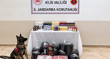 Kilis'te 750 paket kaçak sigara ve 60 kilo kaçak çay ele geçirildi