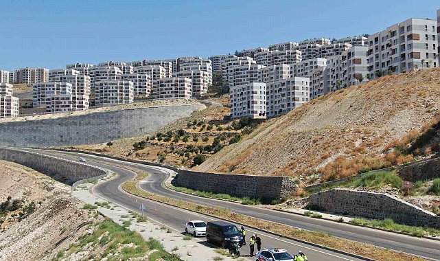 Kilis'te dron destekli trafik denetimi